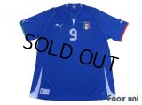 Italy 2013 Home Shirt #9 Balotelli