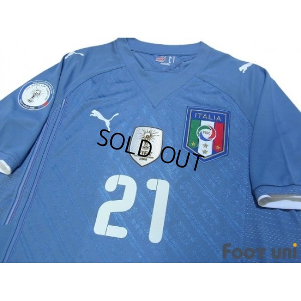Photo3: Italy 2009 Home #21 Pirlo w/FIFA Confederations Cup South Africa 2009 Patch