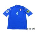 Photo1: Italy Euro 2000 Home Shirt #4 Albertini UEFA Fair Play Patch (1)