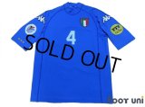 Italy Euro 2000 Home Shirt #4 Albertini UEFA Fair Play Patch