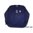 Photo1: Italy 2004 3rd Long Sleeve Shirt #5 Cannavaro (1)