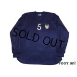Italy 2004 3rd Long Sleeve Shirt #5 Cannavaro