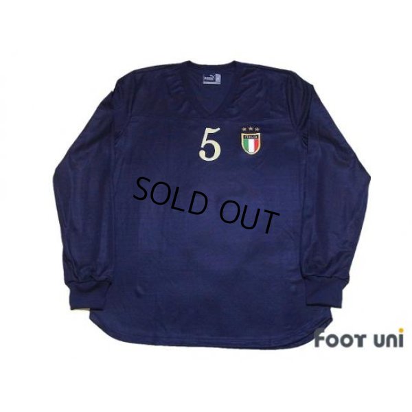 Photo1: Italy 2004 3rd Long Sleeve Shirt #5 Cannavaro