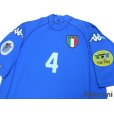 Photo3: Italy Euro 2000 Home Shirt #4 Albertini UEFA Fair Play Patch (3)