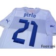 Photo4: Italy 2012 Away Shirt #21 Pirlo (4)