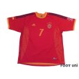 Photo1: Spain 2002 Home Shirt #7 Raul (1)