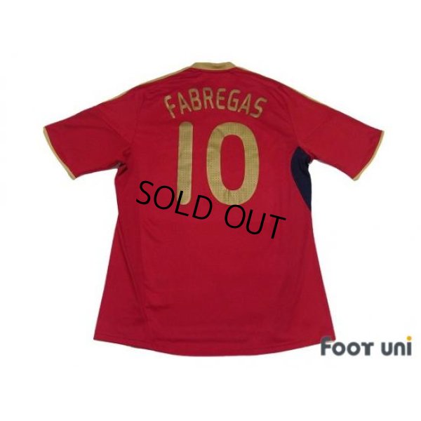 Photo2: Spain 2009 Home Shirt #10 Fabregas