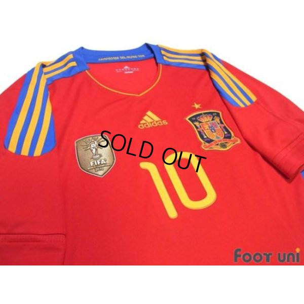 Photo3: Spain 2011 Shirt Home #10  Fabregas FIFA World Champions 2010 Patch