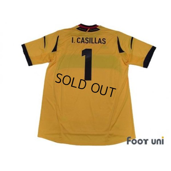 Photo2: Spain 2012 GK Shirt #1 Casillas