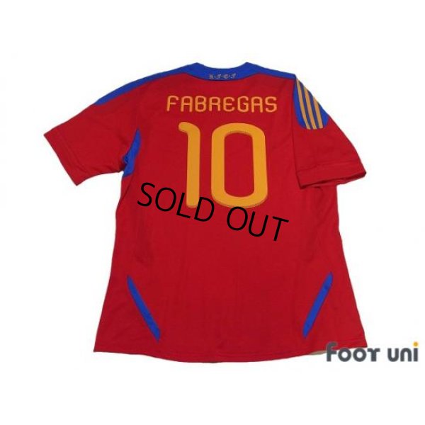 Photo2: Spain 2011 Shirt Home #10  Fabregas FIFA World Champions 2010 Patch