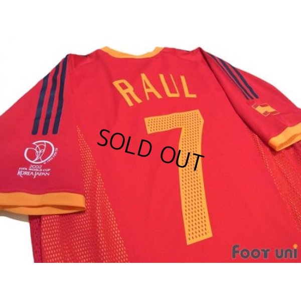 Photo3: Spain 2002 Home Shirt #7 Raul