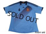 Spain Euro 2012 Away Shirt #6 A.Iniesta