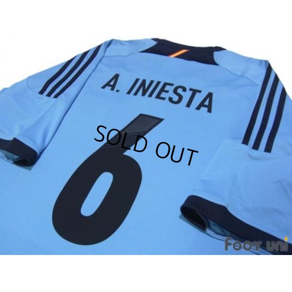 Photo3: Spain Euro 2012 Away Shirt #6 A.Iniesta