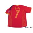 Photo2: Spain 2002 Home Shirt #7 Raul (2)