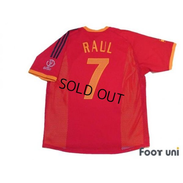 Photo2: Spain 2002 Home Shirt #7 Raul