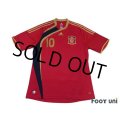 Spain 2009 Home Shirt #10 Fabregas