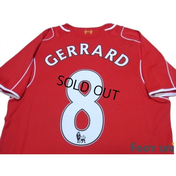 Photo4: Liverpool 2014-2015 Home Shirt #8 Gerrard