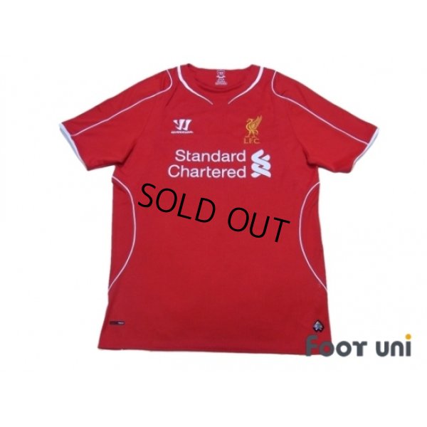 Photo1: Liverpool 2014-2015 Home Shirt #8 Gerrard
