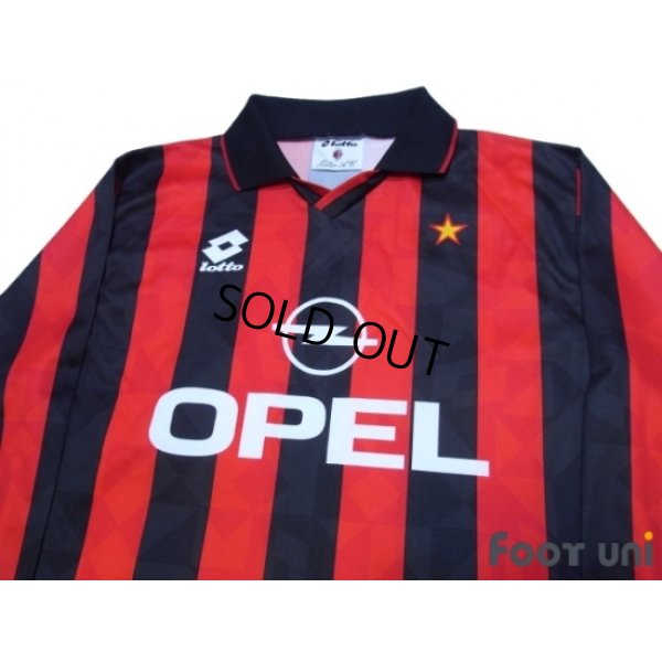 Photo3: AC Milan 1994-1995 Home Long Sleeve Shirt