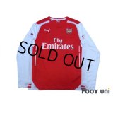 Arsenal 2014-2015 Home Long Sleeve Shirt #11 Ozil