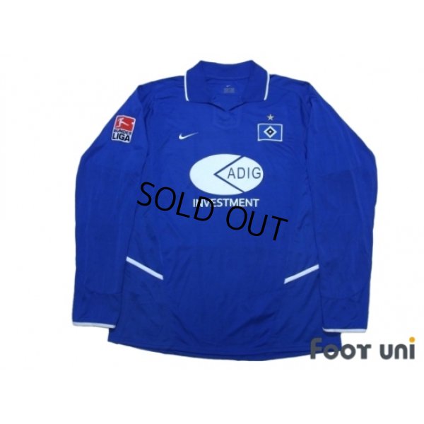 Photo1: Hamburger SV 2003-2004 Away Long Sleeve Shirt #32 Takahara Bundesliga Patch w/tags