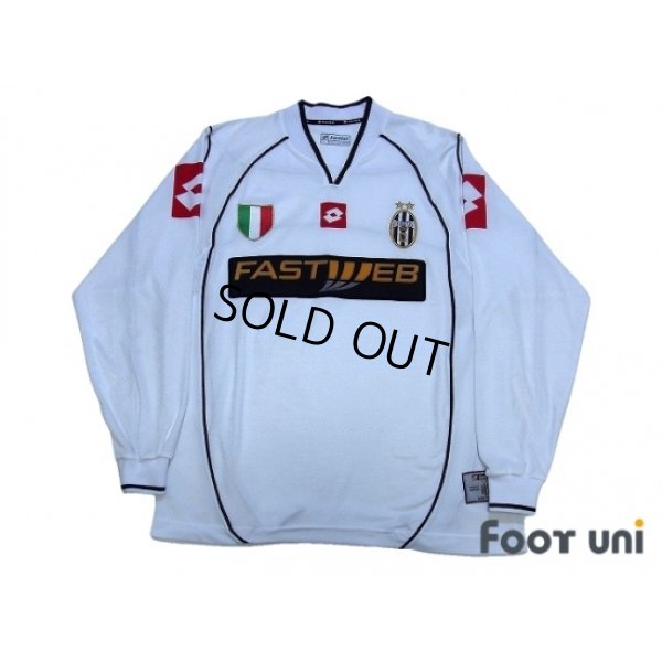 Photo1: Juventus 2002-2003 Away Long Sleeve Shirt Scudetto Patch/Badge