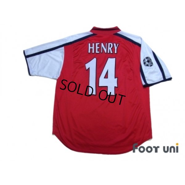 Photo2: Arsenal 2000-2002 Home Shirt #14 Henry Champions League Patch/Badge