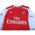 Photo3: Arsenal 2014-2015 Home Long Sleeve Shirt #11 Ozil