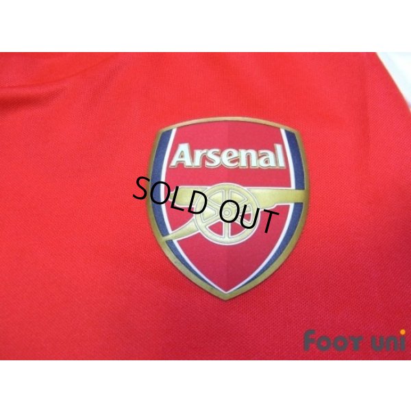 Photo6: Arsenal 2014-2015 Home Long Sleeve Shirt #11 Ozil