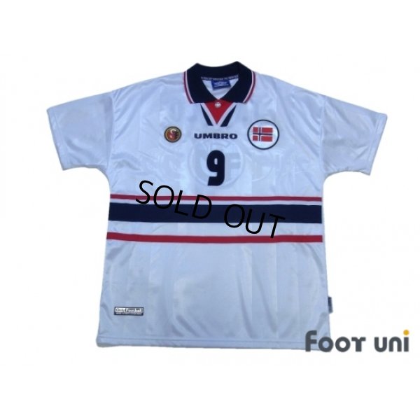 Photo1: Norway 1998 Away Shirt #9 Tore André Flo