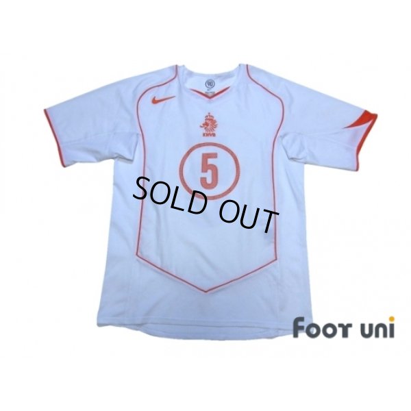 Photo1: Netherlands Euro 2004 Away Shirt #5
