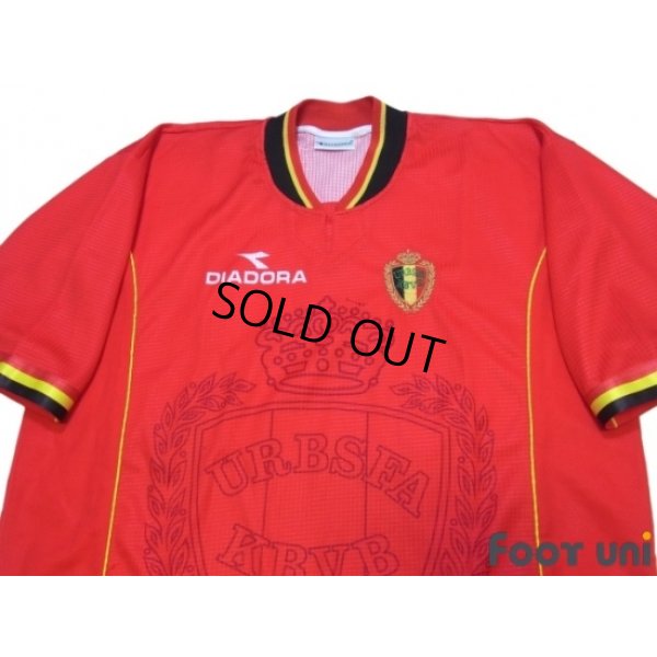 Photo3: Belgium 1998 Home Shirt