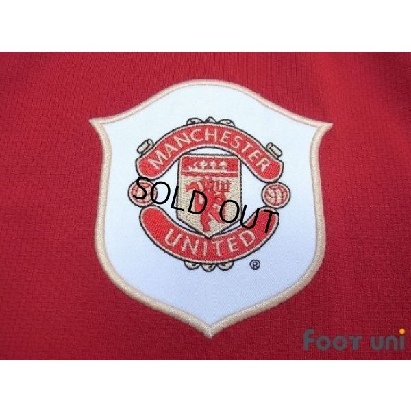 Photo6: Manchester United 2006-2007 Home Long Sleeve Shirt #7 Ronaldo Premier League Patch