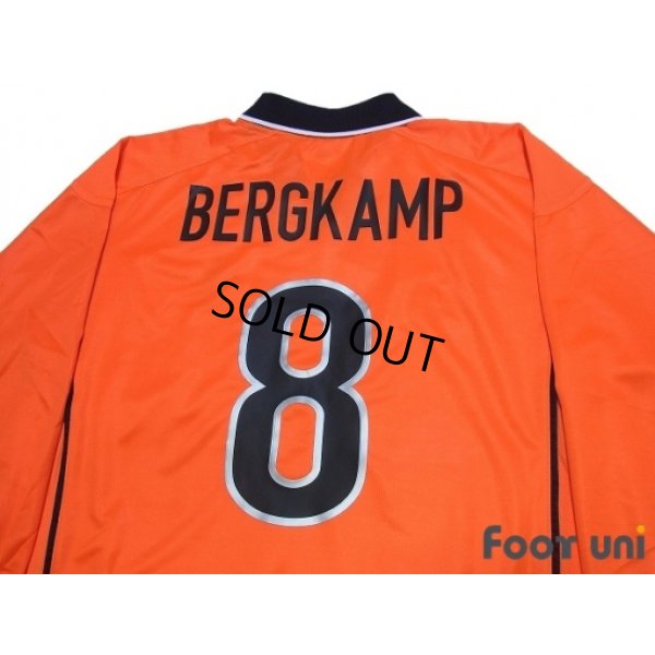 Photo4: Netherlands 1998 Home Authentic Long Sleeve Shirt #8 Bergkamp w/tags