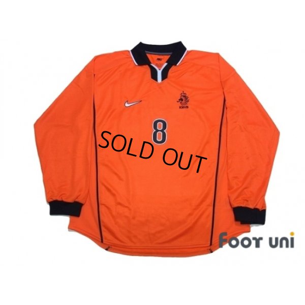 Photo1: Netherlands 1998 Home Authentic Long Sleeve Shirt #8 Bergkamp w/tags