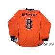 Photo2: Netherlands 1998 Home Authentic Long Sleeve Shirt #8 Bergkamp w/tags (2)