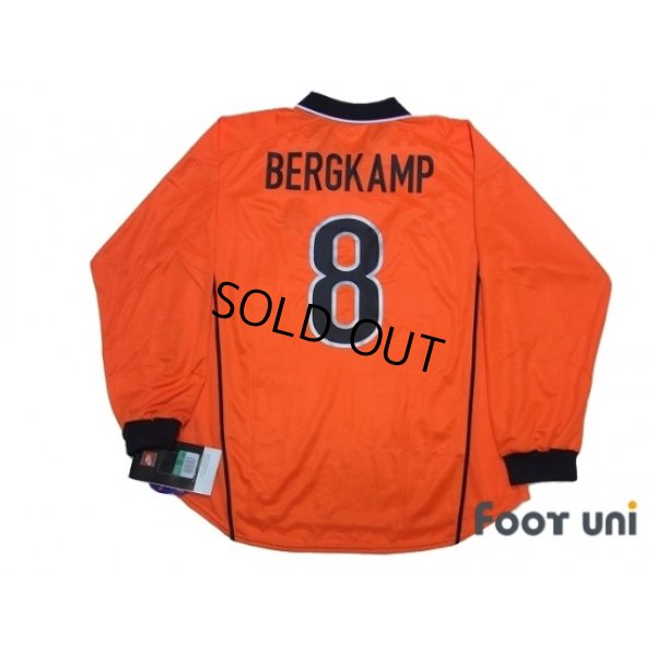 Photo2: Netherlands 1998 Home Authentic Long Sleeve Shirt #8 Bergkamp w/tags