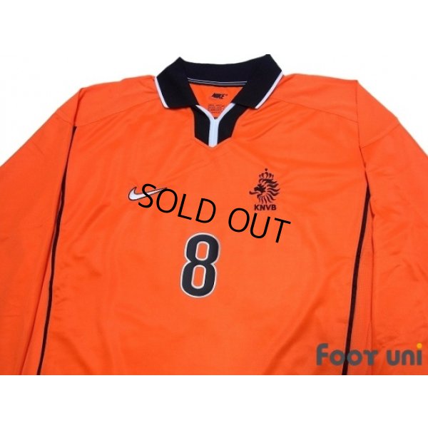 Photo3: Netherlands 1998 Home Authentic Long Sleeve Shirt #8 Bergkamp w/tags
