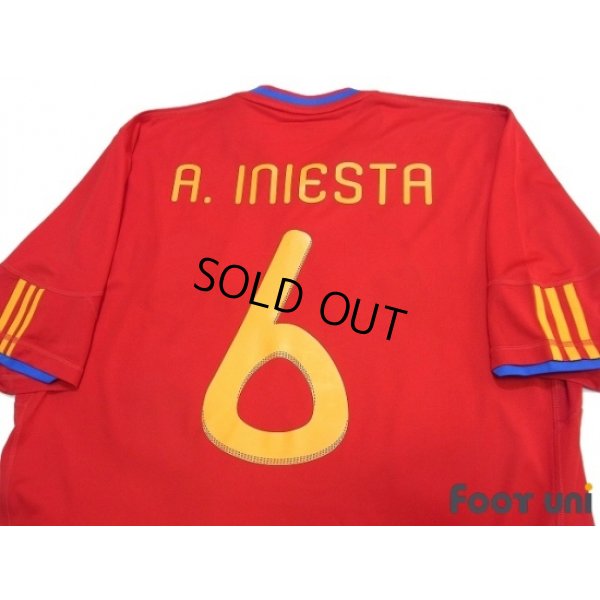 Photo4: Spain 2010 Home Shirt #6 A.Iniesta