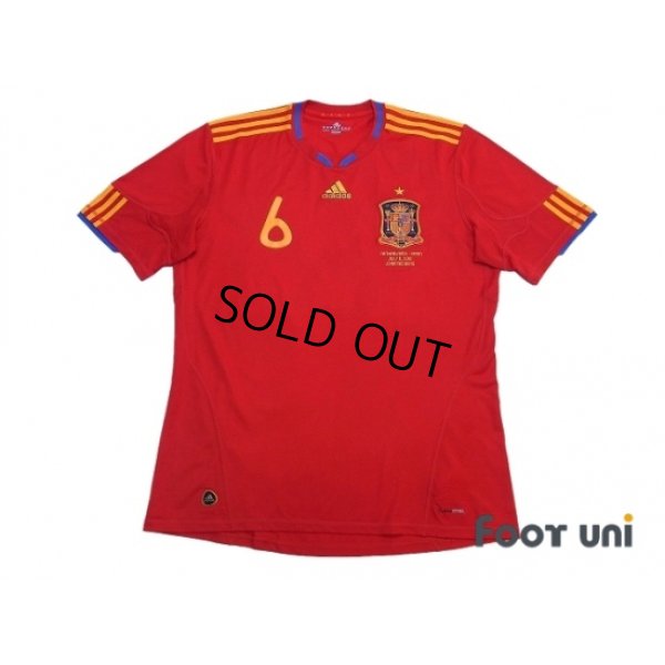 Photo1: Spain 2010 Home Shirt #6 A.Iniesta