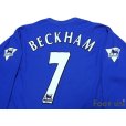 Photo4: Manchester United 2002-2003 3RD Long Sleeve Shirt #7 Beckham Premier League Patch/Badge