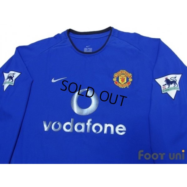 Photo3: Manchester United 2002-2003 3RD Long Sleeve Shirt #7 Beckham Premier League Patch/Badge