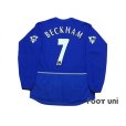 Photo2: Manchester United 2002-2003 3RD Long Sleeve Shirt #7 Beckham Premier League Patch/Badge (2)