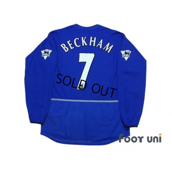 Photo2: Manchester United 2002-2003 3RD Long Sleeve Shirt #7 Beckham Premier League Patch/Badge