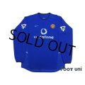Manchester United 2002-2003 3RD Long Sleeve Shirt #7 Beckham Premier League Patch/Badge