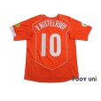 Photo2: Netherlands Euro 2004 Home Shirt #10 v.Nistelrooy UEFA Euro 2004 Patch/Badge UEFA Fair Play Patch/Badge (2)