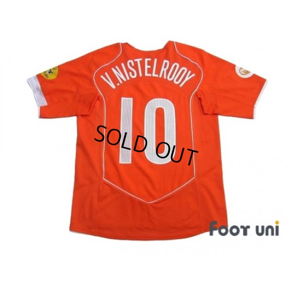 Photo2: Netherlands Euro 2004 Home Shirt #10 v.Nistelrooy UEFA Euro 2004 Patch/Badge UEFA Fair Play Patch/Badge