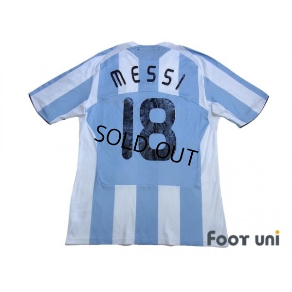 Photo2: Argentina 2008 Home Shirt #18 Messi