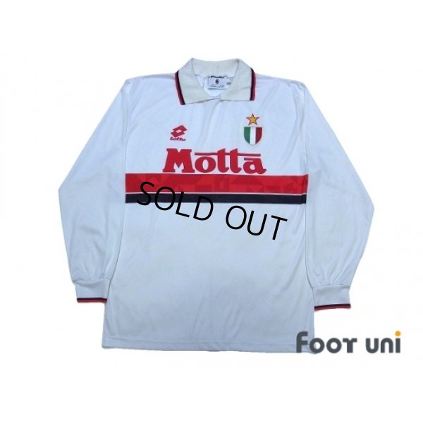 Photo1: AC Milan 1993-1994 Away L/S Shirt Scudetto Patch/Badge