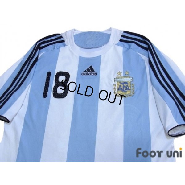 Photo3: Argentina 2008 Home Shirt #18 Messi